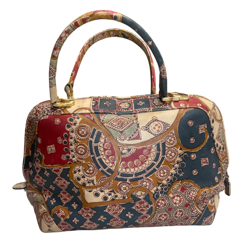 Vintage Lisette Tapestry Doctor Bag Style Handbag